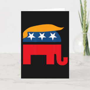 Tarjeta Camiseta Elefante Republicano Gop Donald Trump 