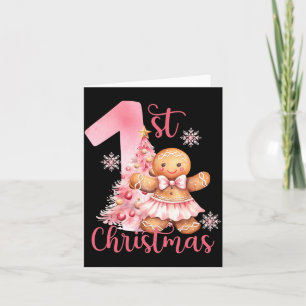 Tarjeta Camiseta elegante de Navidad para niños con acuare