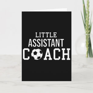 Tarjeta Camiseta Entrenador de Fútbol - Pequeño Coach Inst