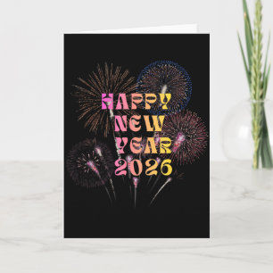 Tarjeta Camiseta Feliz Año Nuevo 2026 Para Mujeres Fiesta 