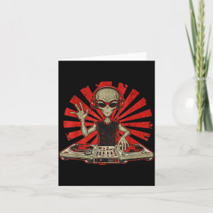 Tarjeta Camiseta Gráfica Divertida de Dj Amante de la Músi