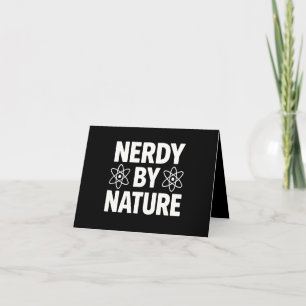 Tarjeta Camiseta Gráfica Nerdy By Nature - Diseño de Cienc