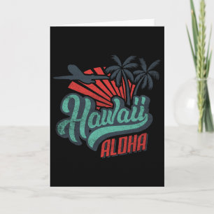 Tarjeta Camiseta hawaiana de Hawái Aloha Vacaciones en la 