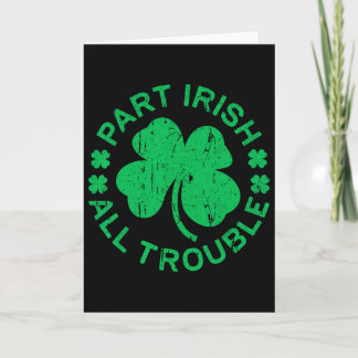 Tarjeta Camiseta Hombre Mujer Niños Parte Irlandés Todo Pr