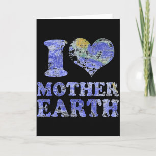 Tarjeta Camiseta I Love Mother Earth