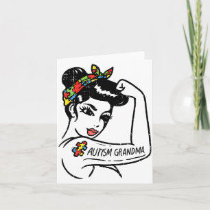 Tarjeta Camiseta Indestructible Autismo Conciencia Autista
