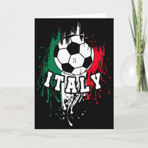 Tarjeta Camiseta Italia Fútbol Fútbol Italia