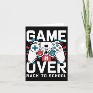 Tarjeta Camiseta Juego Terminado De Regreso A La Escuela P