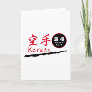 Tarjeta Camiseta Karate Cinturón Negro
