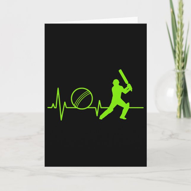 Tarjeta Camiseta Latido de Corazón de Cricket Pulso Tsman  (Anverso)