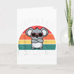 Tarjeta Camiseta linda de koala para papá hombres niños ni
