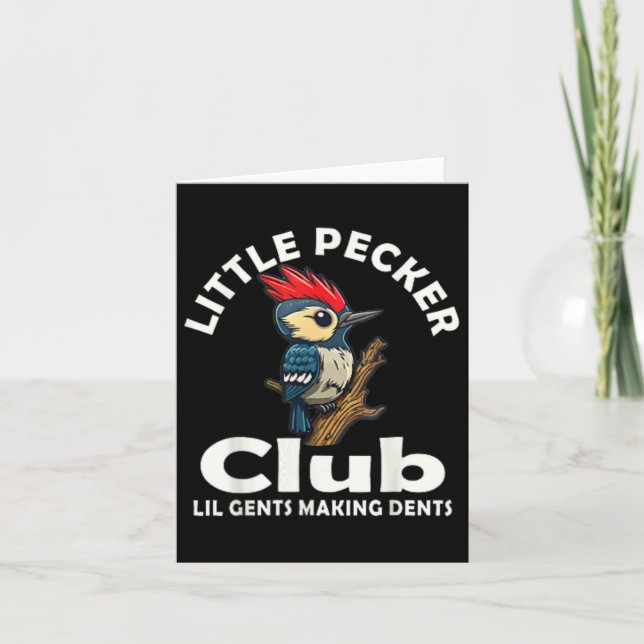 Tarjeta Camiseta Little Pecker Club Delantera Y Trasera  (Anverso)