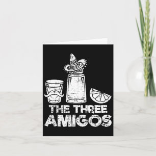 Tarjeta Camiseta Los Tres Amigos Tequila Lima Sal Hombres