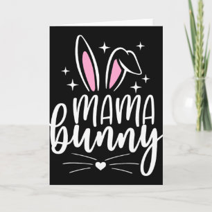Tarjeta Camiseta Mamá Coneja Mamá Mujer Embarazo Familia P