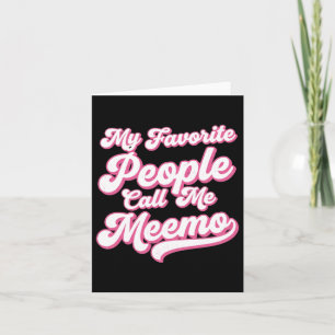 Tarjeta Camiseta Meemo Gente Favorita Me Llama Meemo Día d
