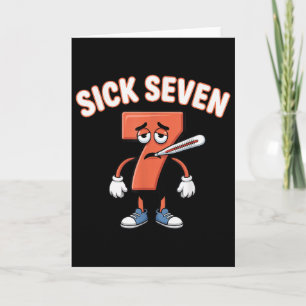 Tarjeta Camiseta Meme Enfermo Siete Seis Siete Divertido J