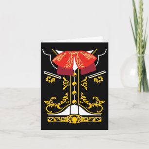 Tarjeta Camiseta Mexicana Mariachi Charro Cinco De Mayo Ha