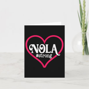 Tarjeta Camiseta New Orleans Nola Strong Heart Nueva Orlea