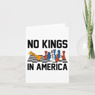 Tarjeta Camiseta No Kings In America Hombres Mujeres Sin R