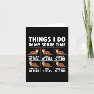 Tarjeta Camiseta Nutrias Cosas Tiempo Libre Océano