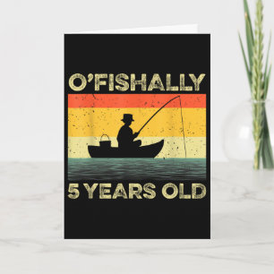 Tarjeta Camiseta Oficialmente 5 Años 5º Cumpleaños Vintage