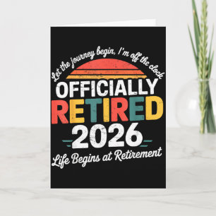 Tarjeta Camiseta Oficialmente Retirada 2026 Retiro 2026 Mu