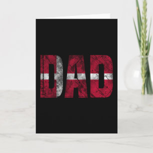 Tarjeta Camiseta Papá Bandera De Danmark 2022 Día Del Padr