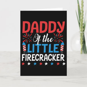Tarjeta Camiseta Papá del pequeño petardo 4 de julio