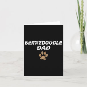 Tarjeta Camiseta para hombre y niños Bernedoodle Dad - Reg