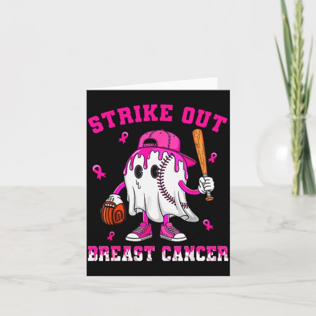 Tarjeta Camiseta para niño de béisbol Strike Out Breast Ca (Anverso)