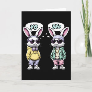 Tarjeta Camiseta Pascua 2025 Yo Hermano Cita Divertida Bun