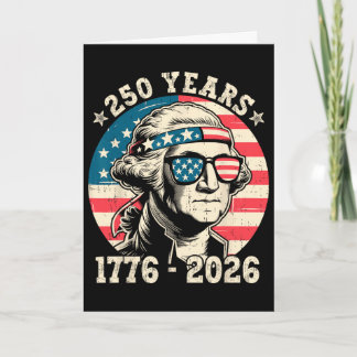 Tarjeta Camiseta Patriótica 250 Aniversario Estados Unidos