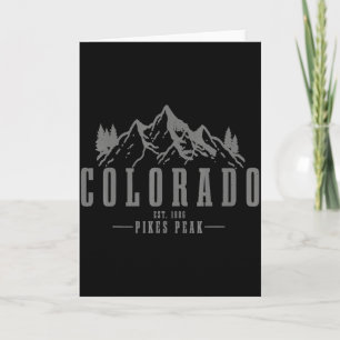 Tarjeta Camiseta Pikes Peak Colorado Est 