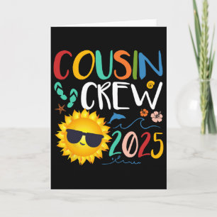Tarjeta Camiseta Prima Crew 2025 Vacaciones Familiares Pla