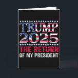 Tarjeta Camiseta Pro Trump 2024 El Regreso De Mi President<br><div class="desc">Camiseta Pro Trump 2024 El Regreso De Mi Presidente Trump 2025 Tanque Superior</div>