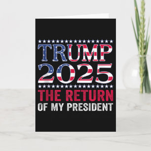 Tarjeta Camiseta Pro Trump 2024 El Regreso De Mi President