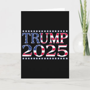 Tarjeta Camiseta Pro Trump 2025 Trump 2025 Mujer Tee Hombr