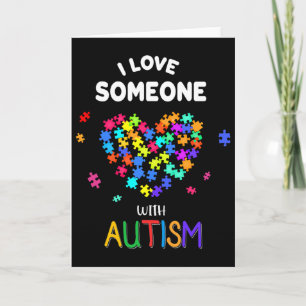 Tarjeta Camiseta Quiero a Alguien Con Autismo Autismo Habl
