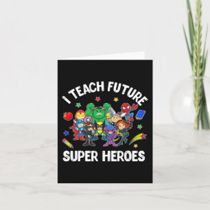 Tarjeta Camiseta Regalo Enseño a Superhéroes Futuros Enseñ