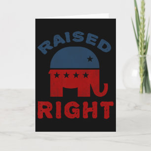 Tarjeta Camiseta republicana de derecha conservadora Eleph