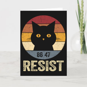 Tarjeta Camiseta Resistir Anti Trump Retro Resistir Anti T