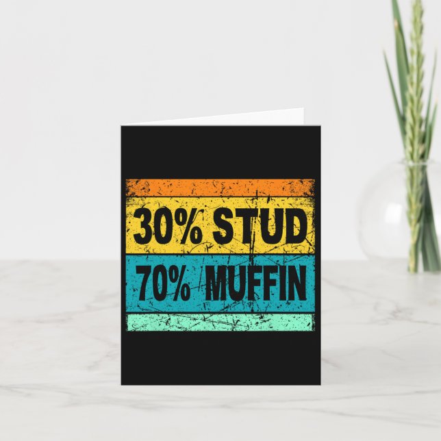 Tarjeta Camiseta Retro 30 Stud 70 Muffin Stud Muffin Va (Anverso)