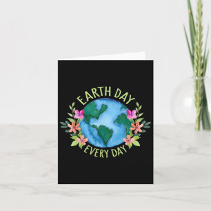 Tarjeta Camiseta Retro Ambiental Día de la Tierra Mujeres