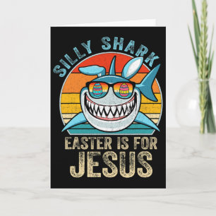 Tarjeta Camiseta Retro Christians Silly Shark Tee La Pascu