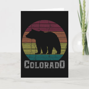 Tarjeta Camiseta Retro de Colorado Rocky Mountains Esqui C