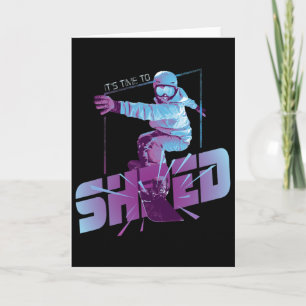 Tarjeta Camiseta Shred Vintage Snowboard Disfraz Años 80 S