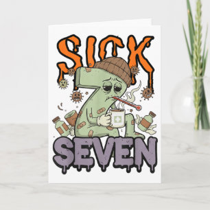 Tarjeta Camiseta Sick Seven Meme 67 Seis Siete Juego de Pa