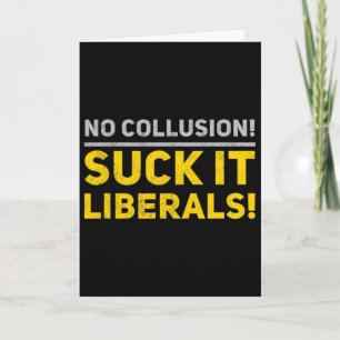 Tarjeta Camiseta Sin Colusión Pro Trump