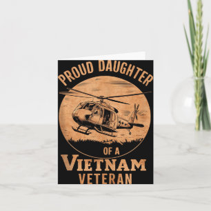 Tarjeta Camiseta sin Mangas de Hija Orgullosa de un Vetera