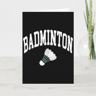 Tarjeta Camiseta sin mangas gráfica de bádminton para juga